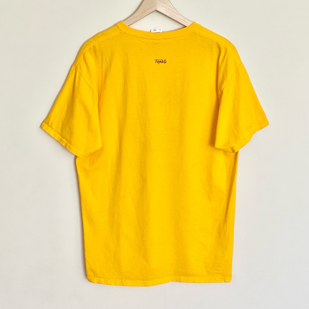 NEW Tropidelic Reggae Rock Band Graphic Yellow Concert T Shirt Adult size Large - Picture 5 of 7